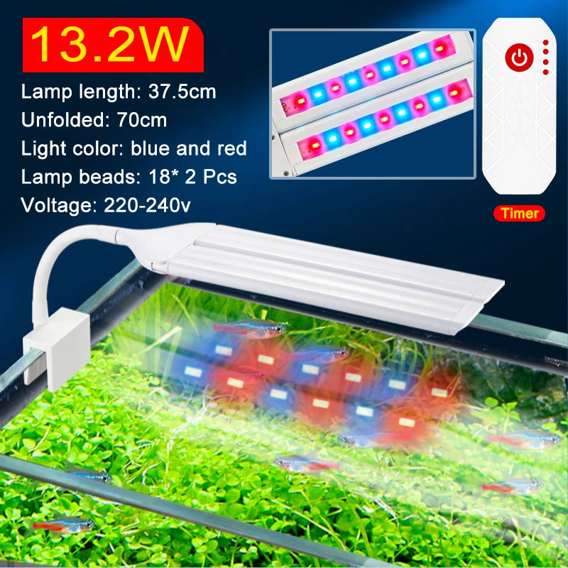 Luz LED para aquário para plantas aquáticas