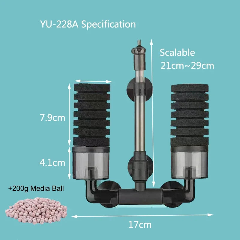 Filtro de Esponja Bioquímica YU-119 com Medeas