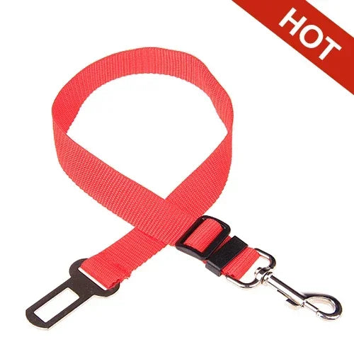 Adjustable seat belt for dogs and cats