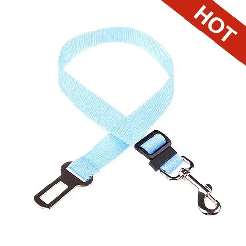 Adjustable seat belt for dogs and cats