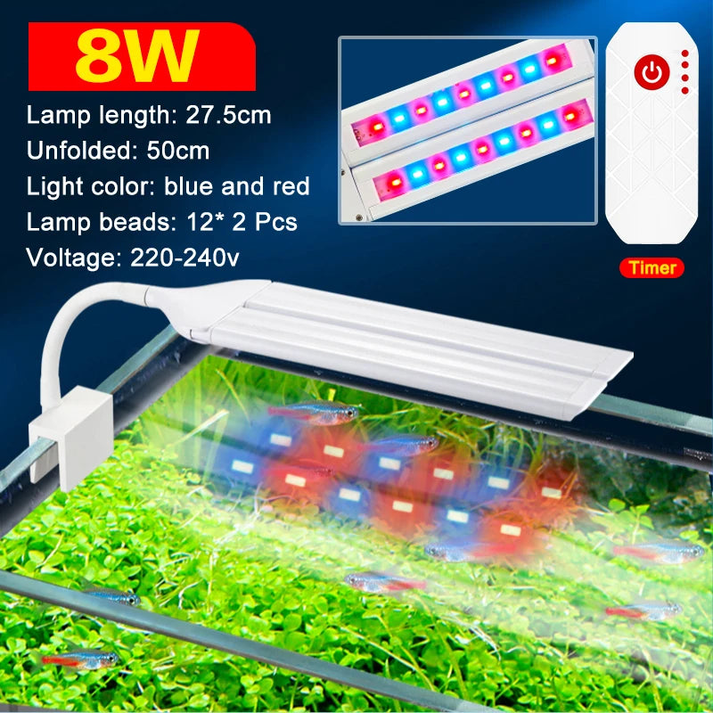 Luz LED para aquário para plantas aquáticas