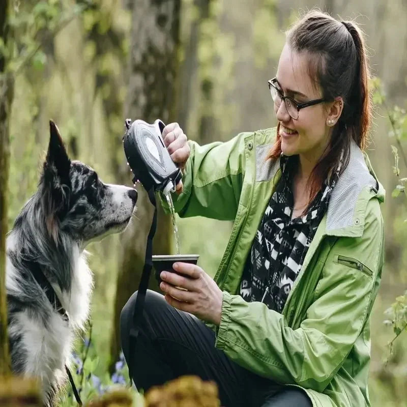 Trela retrátil para cachorro 4 em 1