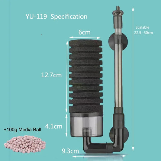 Filtro de Esponja Bioquímica YU-119 com Medeas