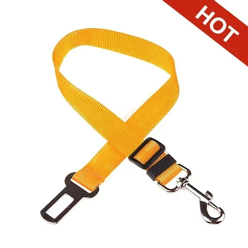 Adjustable seat belt for dogs and cats