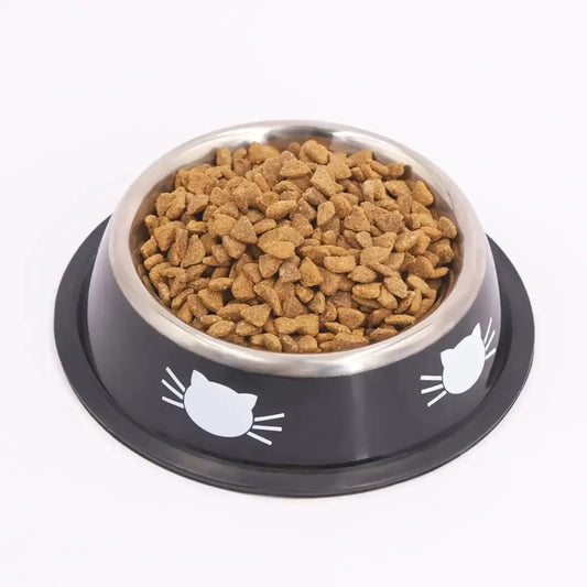 Supet dog and cat feeder with non-slip rubber base