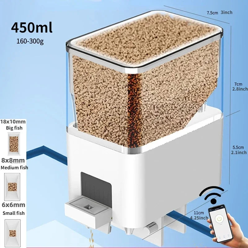 Big Fish Alimentador Digital Automático Inteligente para Peixes com