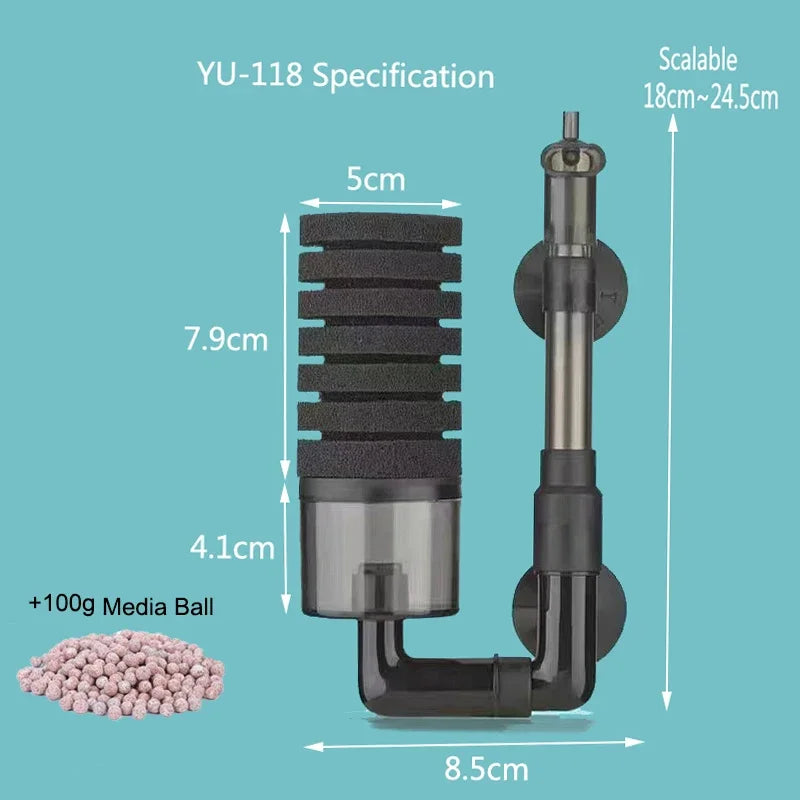 Filtro de Esponja Bioquímica YU-119 com Medeas