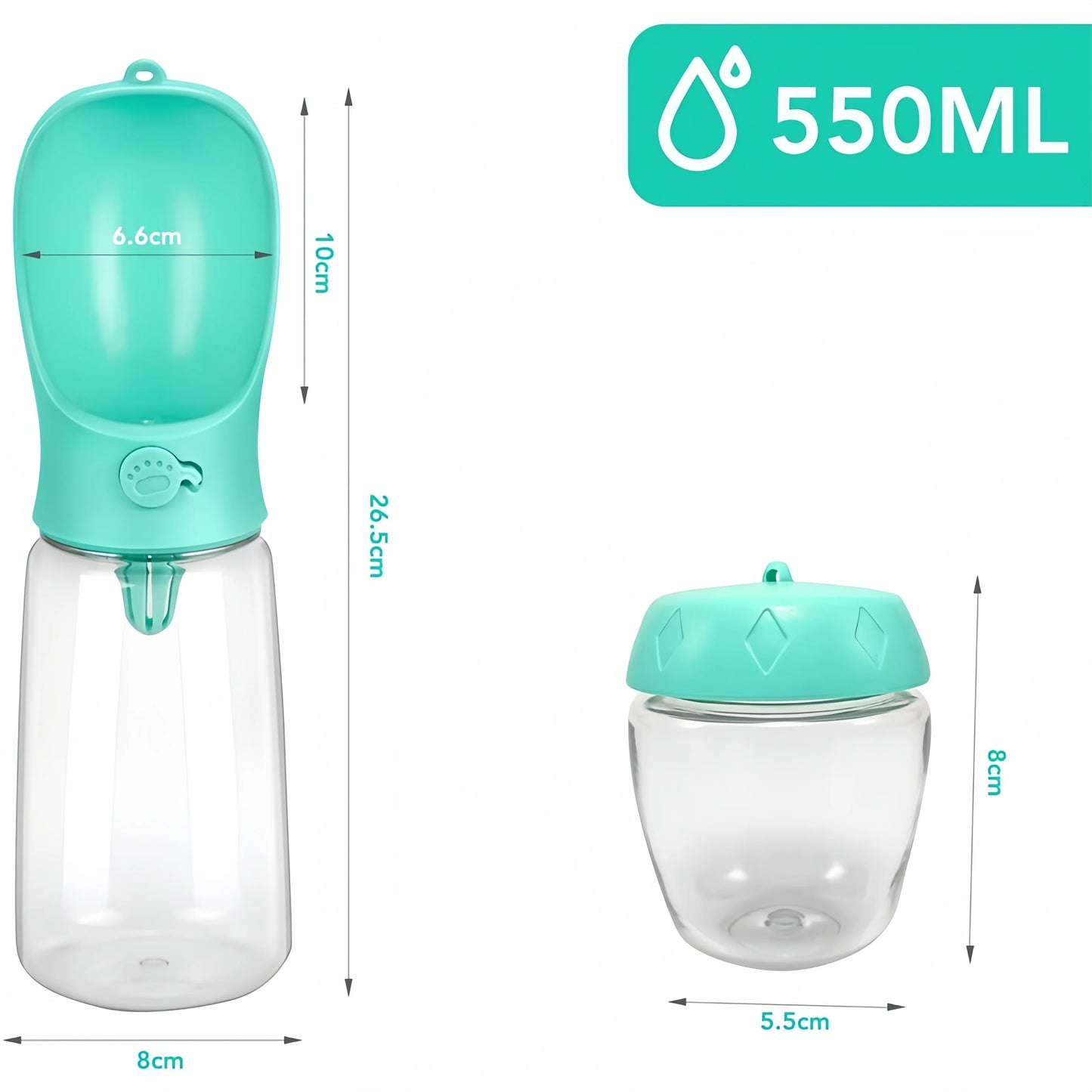 Dispensador de Agua e Alimentos Portátil